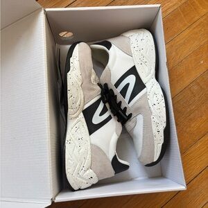 Stylish Black and White Sneakers